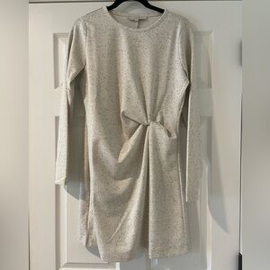 Loft Mini Dress with Flattering Side Twist in Long Sleeves Size M-NWT
